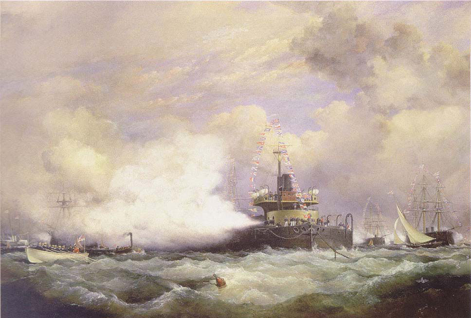 His Majesty,s Turet Ship Devastation at Spithead